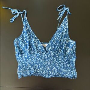 Floral Blue Women's Top